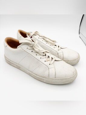 Greats Brooklyn White Leather Sneakers